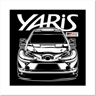 WRC Toyota Yaris Gazoo Racing (White Print) Posters and Art